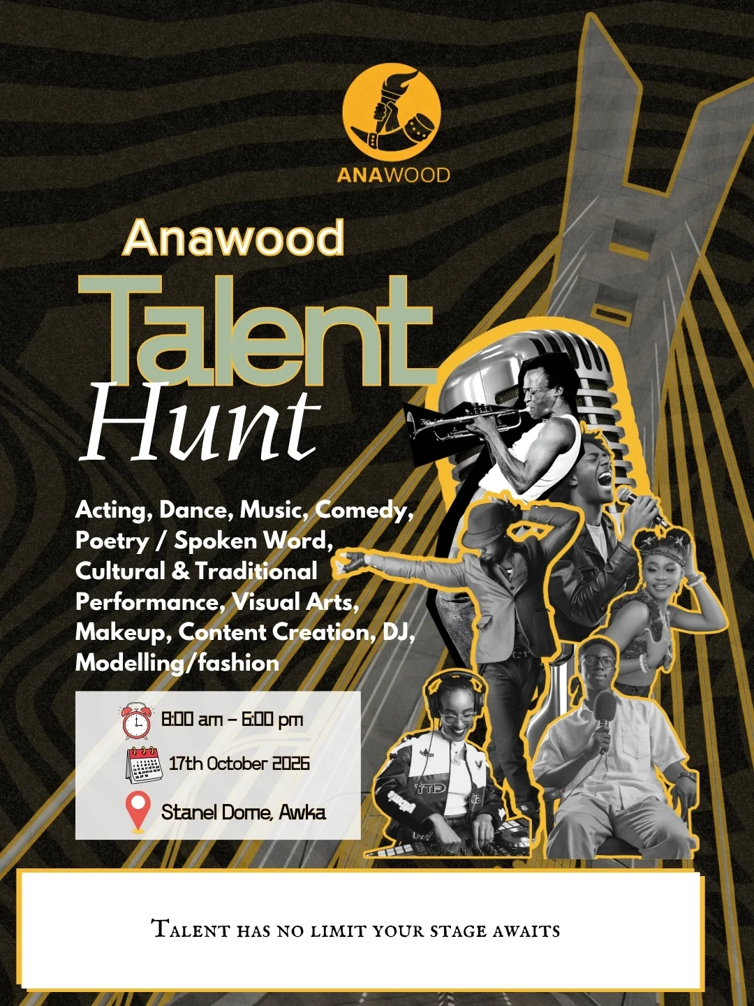 ANAWOOD Talent Hunt official event artwork